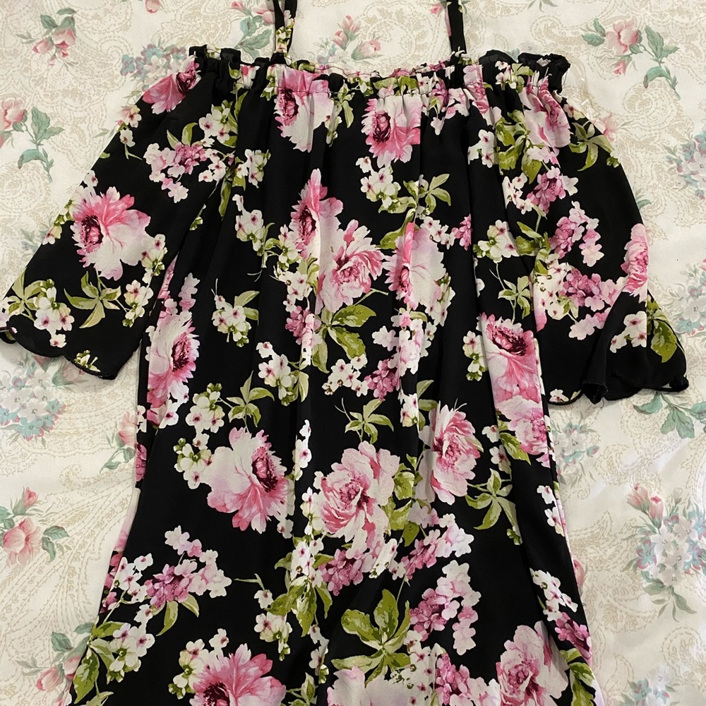 large floral print dress